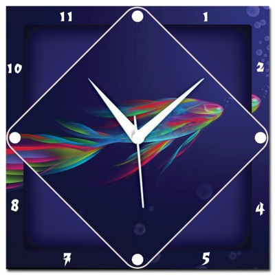 83% OFF on Amore Fish Abstract Analog Wall Clock Purple 83% OFF on Amore Fish Abstract Analog Wall Clock Purple