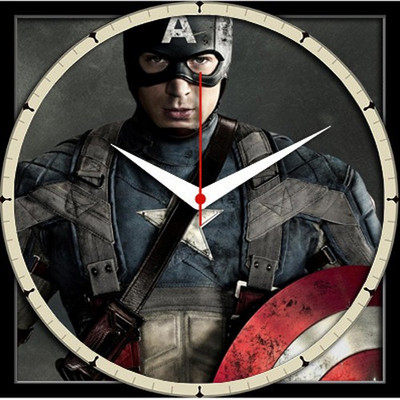 62% OFF on Shopmillions Captain America Analog Wall Clock Multicolor