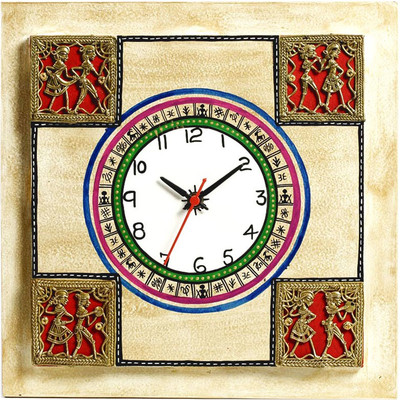 50% OFF on Aapno Rajasthan Burnished Wood Tribal Art Analog Wall Clock Cream & Gold 50% OFF on Aapno Rajasthan Burnished Wood Tribal Art Analog Wall Clock Cream & Gold