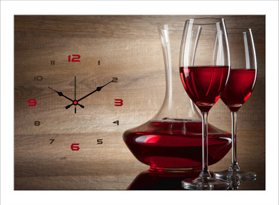 33% OFF on Design O Vista Single Panel - DV1-S-R4259 Analog Wall Clock Multicolor