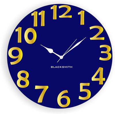 16% OFF on Blacksmith Classic Dark Blue With Golden Numbers Analog Wall Clock Dark Blue 16% OFF on Blacksmith Classic Dark Blue With Golden Numbers Analog Wall Clock Dark Blue