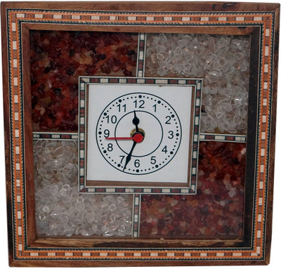 42% OFF on R S Jewels Ethnic Style Gemstone Analog Wall Clock Multicolor