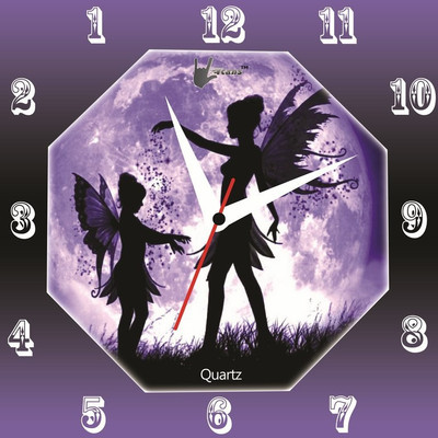 55% OFF on Lycans Anti 0021 Analog Wall Clock Purple