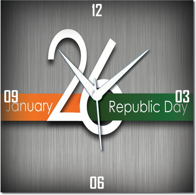 70% OFF on WebPlaza Jan 26 Republic Day Analog Wall Clock Multicolor