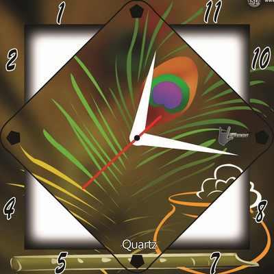 55% OFF on Lycans aNTI 0176 Analog Wall Clock Brown