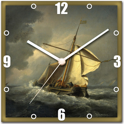 41% OFF on StyBuzz Sailors in Sea Analog Wall Clock Multicolor