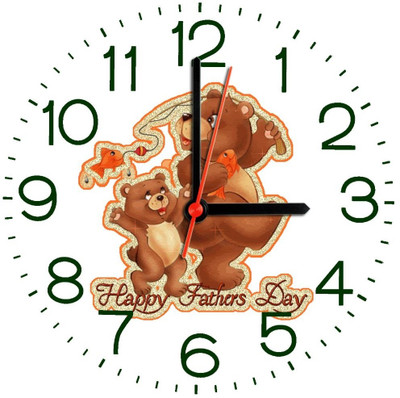 28% OFF on Ellicon 278 Happy Father'S Day Analog Wall Clock White