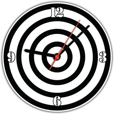 14% OFF on Lovely Collection Designer Black And White Bulls Eye Analog Wall Clock Multicolour 14% OFF on Lovely Collection Designer Black And White Bulls Eye Analog Wall Clock Multicolour