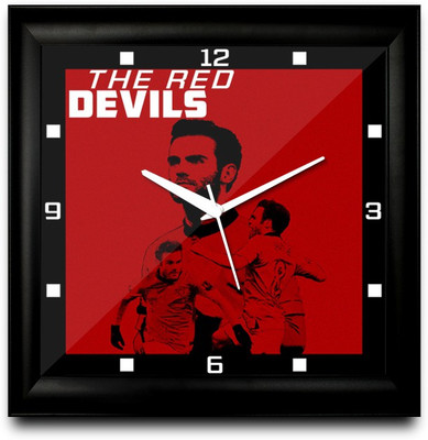 73% OFF on ShopMantra Juan Mata manchester United Football Square Analog Wall Clock Black