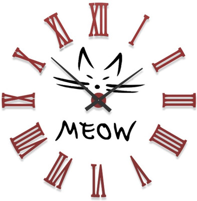 23% OFF on Ellicon B3 Meow Analog Wall Clock White 23% OFF on Ellicon B3 Meow Analog Wall Clock White