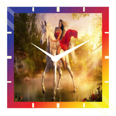 50% OFF on Moneysaver Amazing Fantasy Art Analog Wall Clock Multicolor