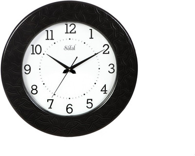 10% OFF on Safal Textured Round Beauty Analog Wall Clock Black 10% OFF on Safal Textured Round Beauty Analog Wall Clock Black