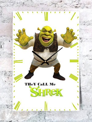 46% OFF on Kwardrobe They Call Me Shrek Analog Wall Clock White
