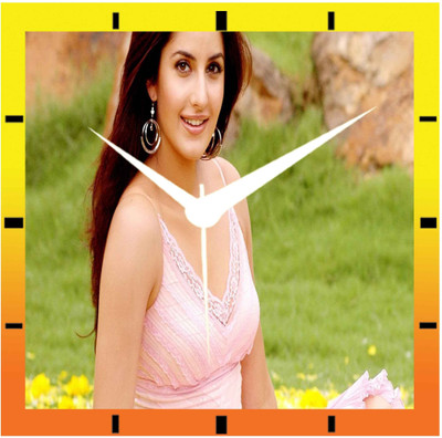 50% OFF on Moneysaver Katrina Kaif Analog Wall Clock Multicolour