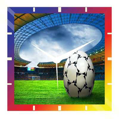 50% OFF on Moneysaver Sports Football Analog Wall Clock Multicolor