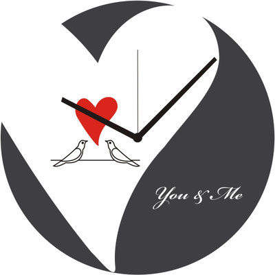 54% OFF on Panache Beautiful Hearts Valentine Analog 20 cm Dia Wall Clock Multicolor