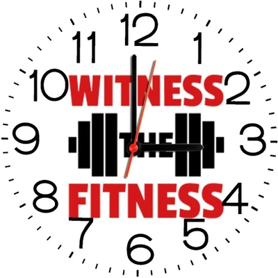 23% OFF on Ellicon B205 Witness The Fitness Analog Wall Clock White