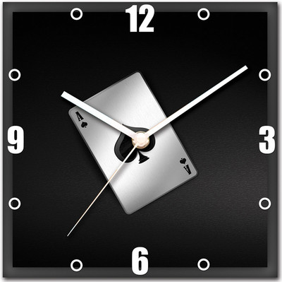 41% OFF on StyBuzz Ace of Spade Analog Wall Clock Multicolor