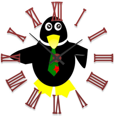 28% OFF on Ellicon 45 Animal Funny Analog Wall Clock White