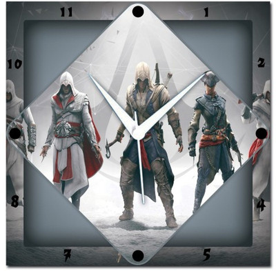 72% OFF on Amore Assassins Creed 107548 Analog Wall Clock Grey