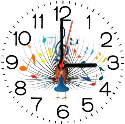 28% OFF on Ellicon 323 Colorful Musical Notes Analog Wall Clock White 28% OFF on Ellicon 323 Colorful Musical Notes Analog Wall Clock White