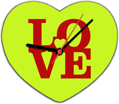 40% OFF on Lovely Collection Love Heart Analog Wall Clock Light Green 40% OFF on Lovely Collection Love Heart Analog Wall Clock Light Green
