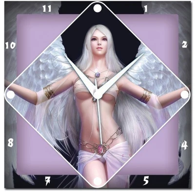 72% OFF on Amore White Angel Analog Wall Clock Multicolor 72% OFF on Amore White Angel Analog Wall Clock Multicolor