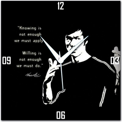 72% OFF on Amore Bruce Lee Analog Wall Clock Black