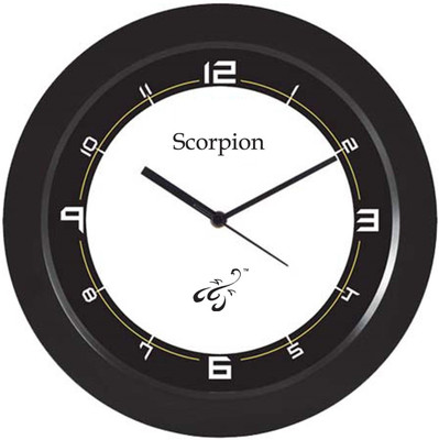 50% OFF on ScorpionV 11 Black & White Analog Wall Clock Black 50% OFF on ScorpionV 11 Black & White Analog Wall Clock Black