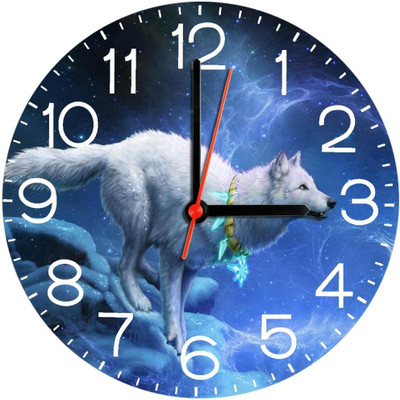 28% OFF on Ellicon 336 Modern_neon_pink_teal_howling_wolves Analog Wall Clock White 28% OFF on Ellicon 336 Modern_neon_pink_teal_howling_wolves Analog Wall Clock White