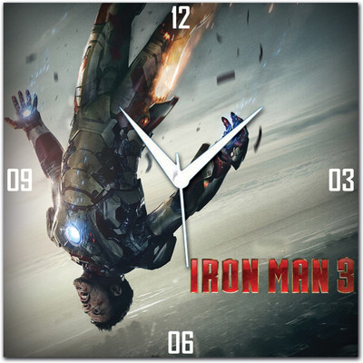 83% OFF on Amore Ironman 113465 Analog Wall Clock Multicolor