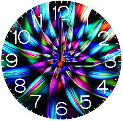 28% OFF on Ellicon 247 Flower Colored Design Analog Wall Clock Multicolor 28% OFF on Ellicon 247 Flower Colored Design Analog Wall Clock Multicolor
