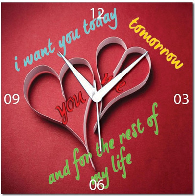 70% OFF on WebPlaza Love U Forever Valentine Analog Wall Clock Multicolor 70% OFF on WebPlaza Love U Forever Valentine Analog Wall Clock Multicolor