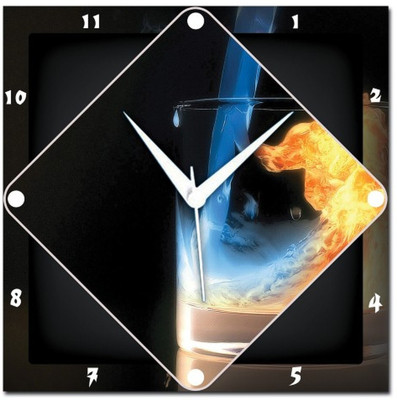 72% OFF on Amore Fire And Ice Analog Wall Clock Multicolor 72% OFF on Amore Fire And Ice Analog Wall Clock Multicolor