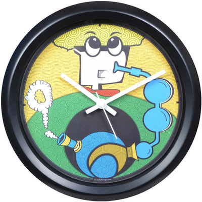 38% OFF on India Bongs Cloud Nine Colors Analog Wall Clock Black