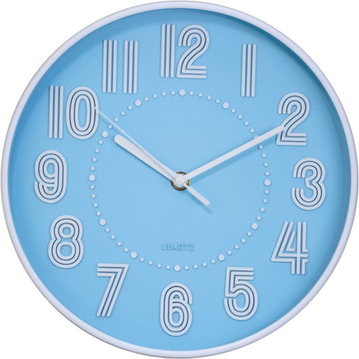 45% OFF on Basement Bazaar Attarctive Analog Wall Clock Blue, White 45% OFF on Basement Bazaar Attarctive Analog Wall Clock Blue, White