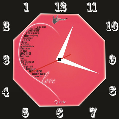 55% OFF on Lycans Anti 0051 Analog Wall Clock Pink, Black 55% OFF on Lycans Anti 0051 Analog Wall Clock Pink, Black