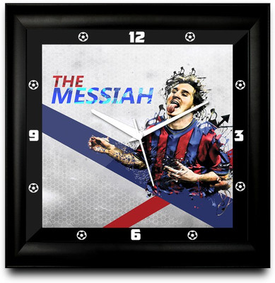 73% OFF on ShopMantra The Messiah Argentina Football Square Analog Wall Clock Black