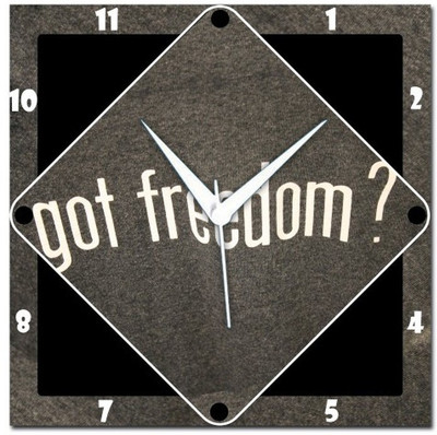 70% OFF on WebPlaza Got Freedom Analog Wall Clock Multicolor 70% OFF on WebPlaza Got Freedom Analog Wall Clock Multicolor