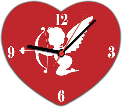 40% OFF on Lovely Collection Love Cupid Analog Wall Clock Red 40% OFF on Lovely Collection Love Cupid Analog Wall Clock Red