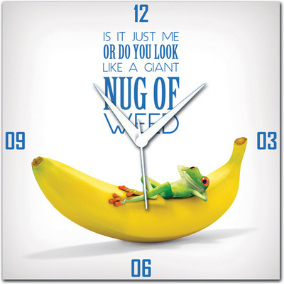 72% OFF on Amore 3d Frog Analog Wall Clock White