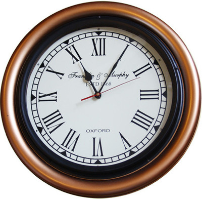 E-Studio Franklin and Murphy Analog Wall Clock Copper E-Studio Franklin and Murphy Analog Wall Clock Copper