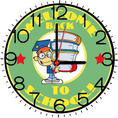 23% OFF on Ellicon B146 Welcome Back To School Analog Wall Clock White