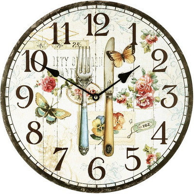 38% OFF on Cosmosgalaxy Butterfly Round Analog Wall Clock White 38% OFF on Cosmosgalaxy Butterfly Round Analog Wall Clock White