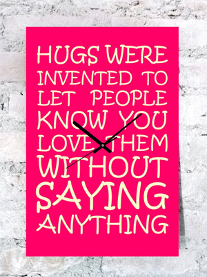 46% OFF on Kwardrobe Hugs Analog Wall Clock Pink 46% OFF on Kwardrobe Hugs Analog Wall Clock Pink