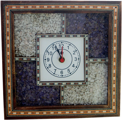 42% OFF on R S Jewels Ethnic Style Gemstone Analog Wall Clock Multicolor