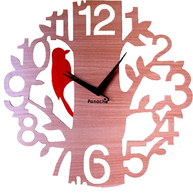 62% OFF on Panache Pan554 Analog Wall Clock Brown Wood Finish 62% OFF on Panache Pan554 Analog Wall Clock Brown Wood Finish