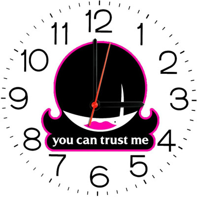 23% OFF on Ellicon B123 You Can Trust Me Analog Wall Clock White 23% OFF on Ellicon B123 You Can Trust Me Analog Wall Clock White