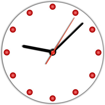 14% OFF on Lovely Collection Designer Red Dots Analog Wall Clock Multicolour 14% OFF on Lovely Collection Designer Red Dots Analog Wall Clock Multicolour
