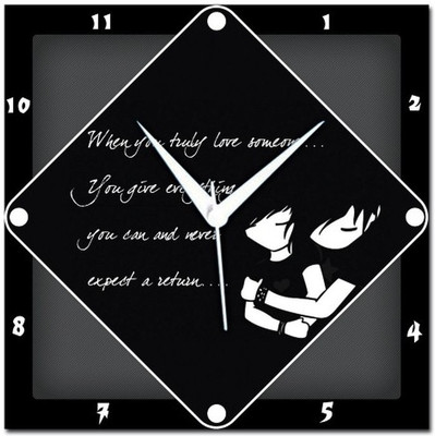 70% OFF on WebPlaza True Love Analog Wall Clock Multicolor